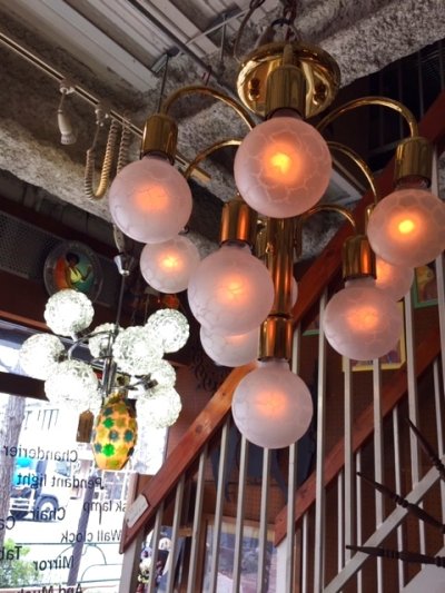 画像3: Modern Gold Pendant Light