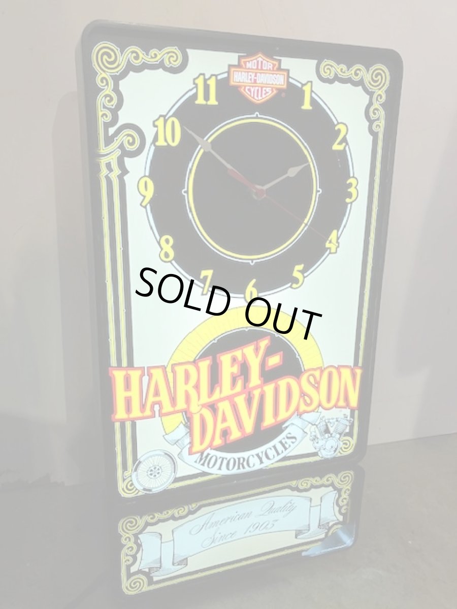 画像1: Vintage "HARLEY-DAVIDSON" NeonClock (1)