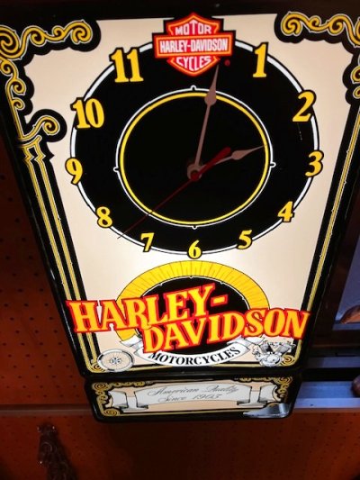 画像1: Vintage "HARLEY-DAVIDSON" NeonClock