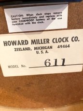 画像4:  "HOWARD MILLER" Wall Clock (4)