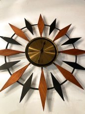 画像1: Vintage Sun Burst Clock (1)