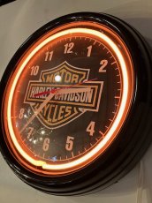 画像5:  "HARLEY-DAVIDSON" NeonClock (5)