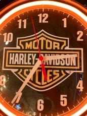 画像2:  "HARLEY-DAVIDSON" NeonClock (2)