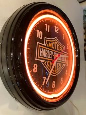 画像4:  "HARLEY-DAVIDSON" NeonClock (4)