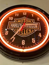 画像3:  "HARLEY-DAVIDSON" NeonClock (3)