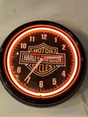 画像6:  "HARLEY-DAVIDSON" NeonClock (6)